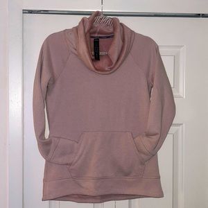 Women’s RBX Pink Sweatshirt with fuzzy lined scoop Neck - Size Small
